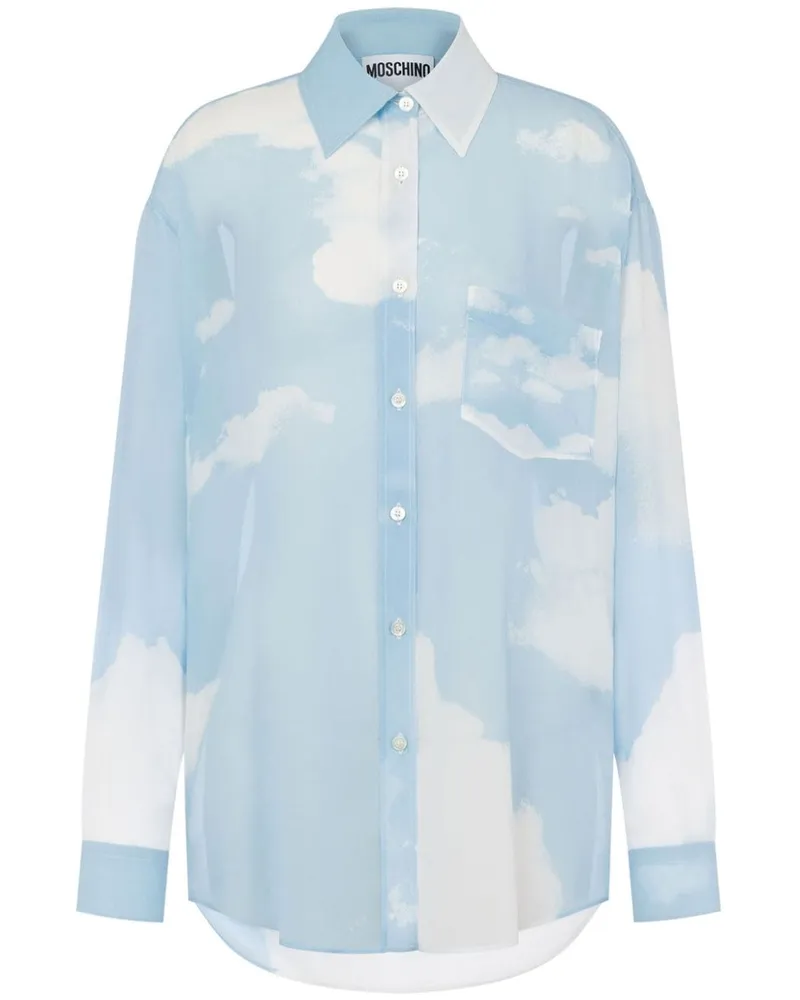 Moschino Transparent Sky Hemd - Blau Blau