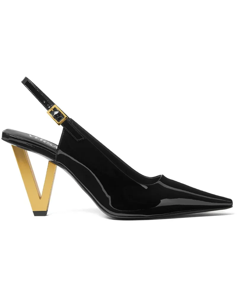 Versace Slingback-Pumps V2025 85mm - Schwarz Schwarz
