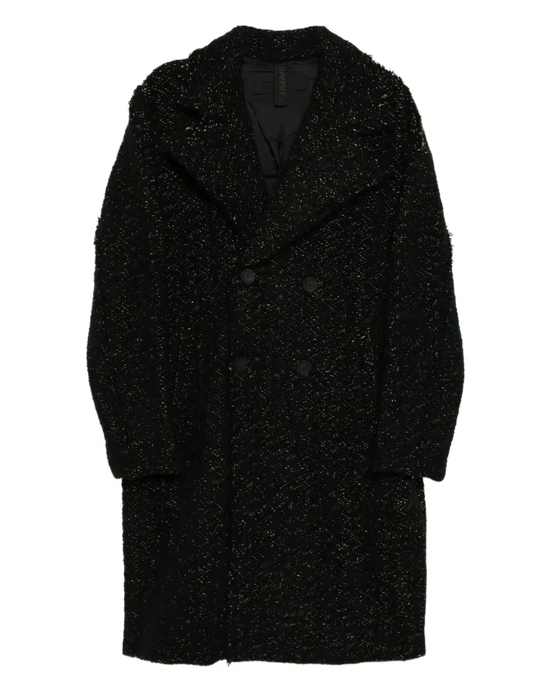 TRANSIT Doppelreihiger Mantel - Schwarz Schwarz