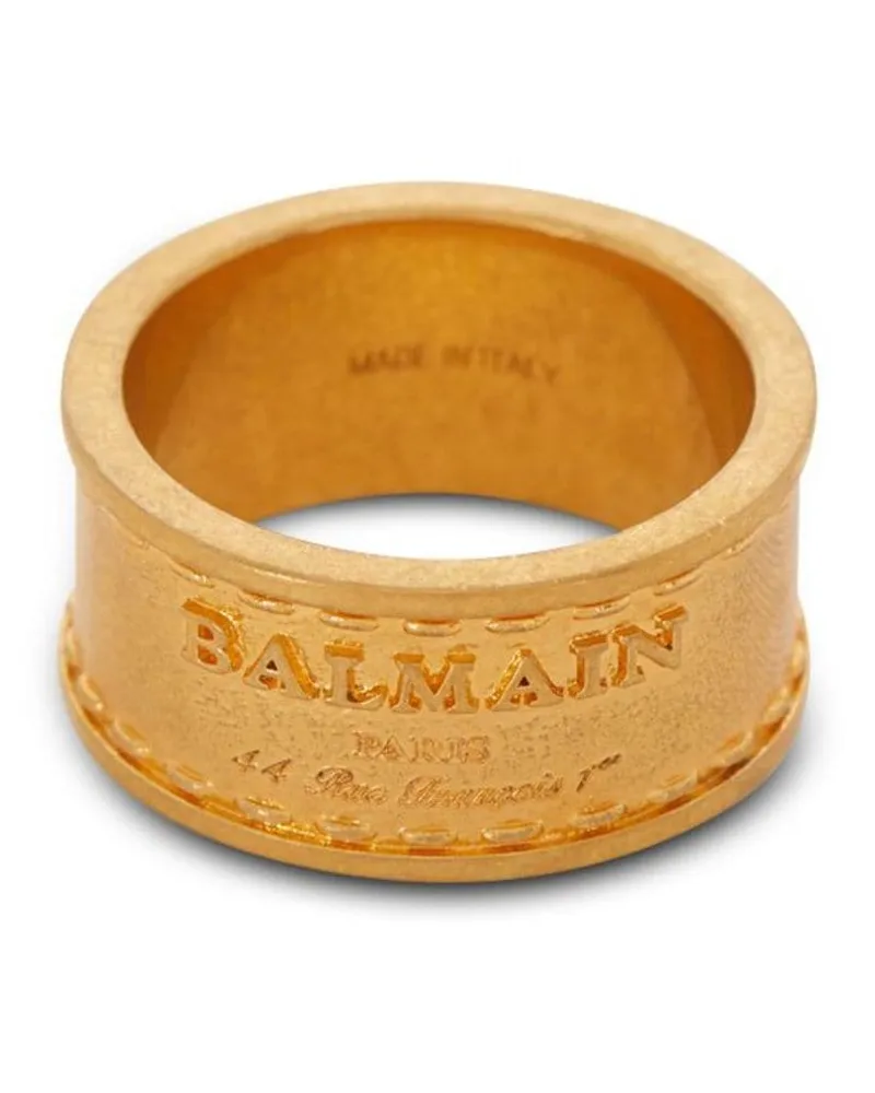 Balmain Signature Ring - Gold Gold