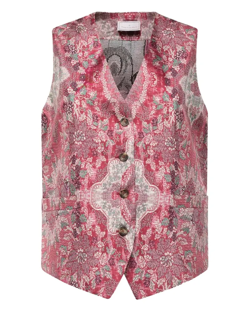 Pierre-Louis Mascia paisley-print buttoned vest - Rosa Rosa