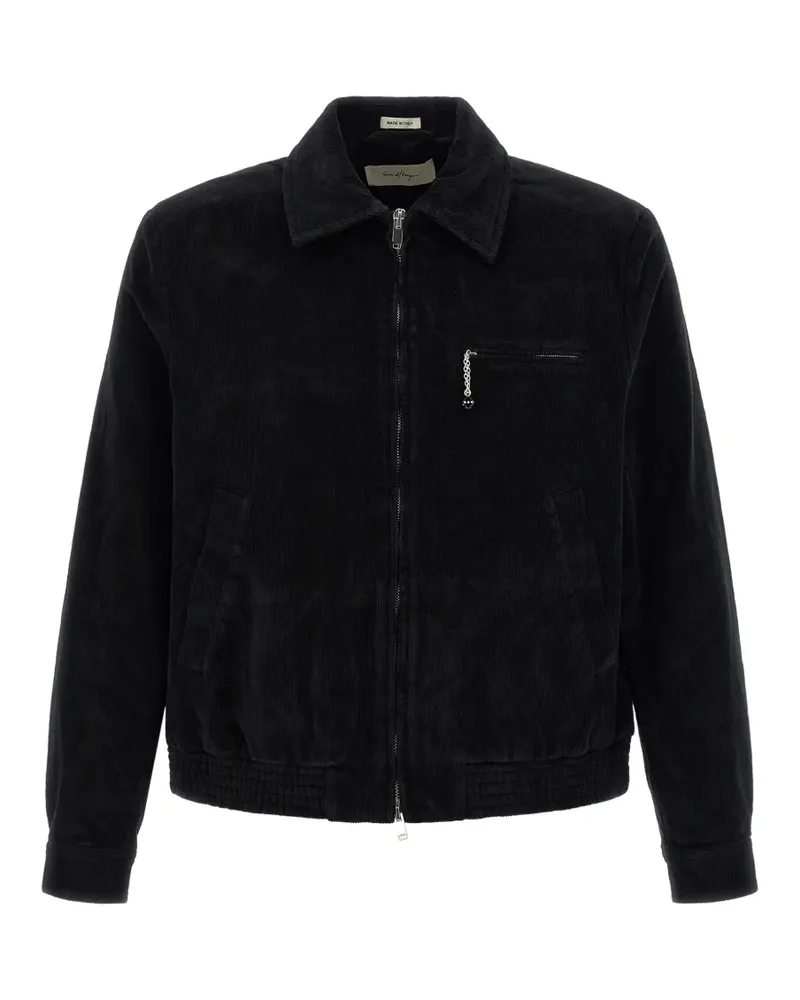 Second/Layer Loco Dice Cordjacke - Schwarz Schwarz