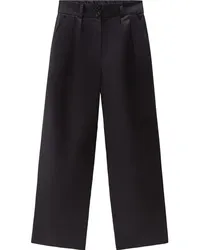 Woolrich Hose mit weitem Bein Schwarz