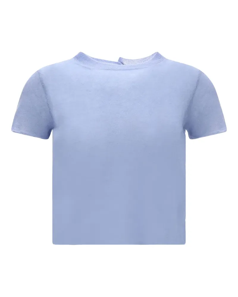 Haikure T-Shirt mit Henley-Kragen - Blau Blau