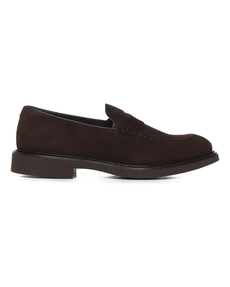 Doucal´s panelled suede loafers - Braun Braun