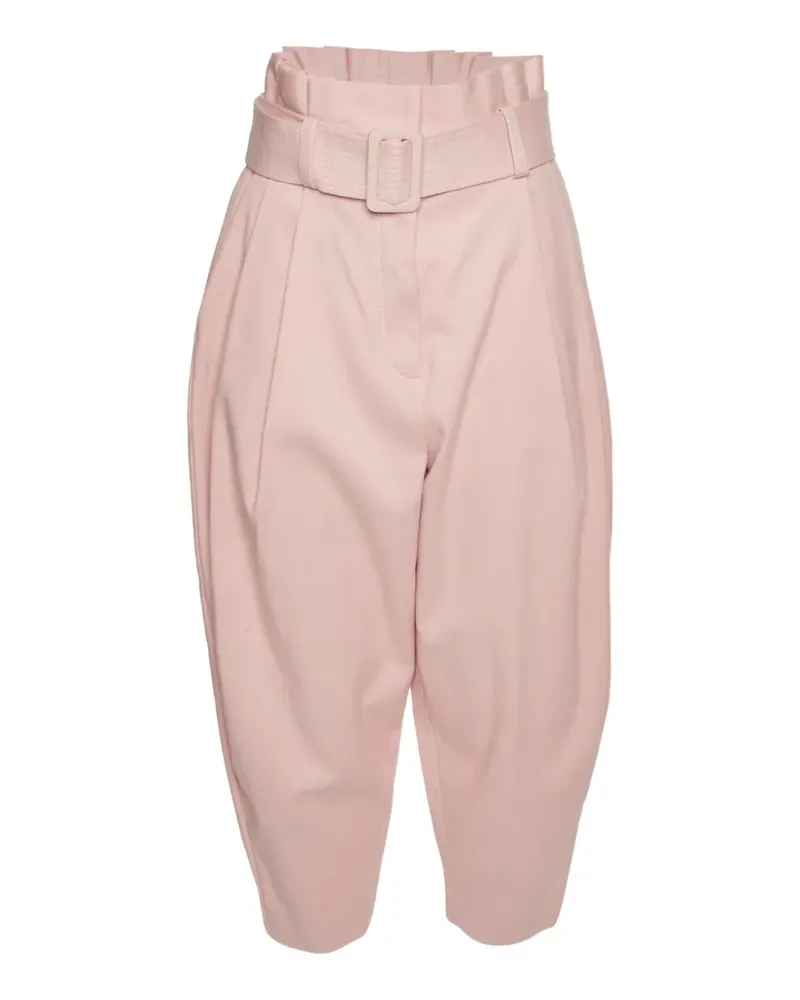 Zimmermann belted tapered trousers - Rosa Rosa