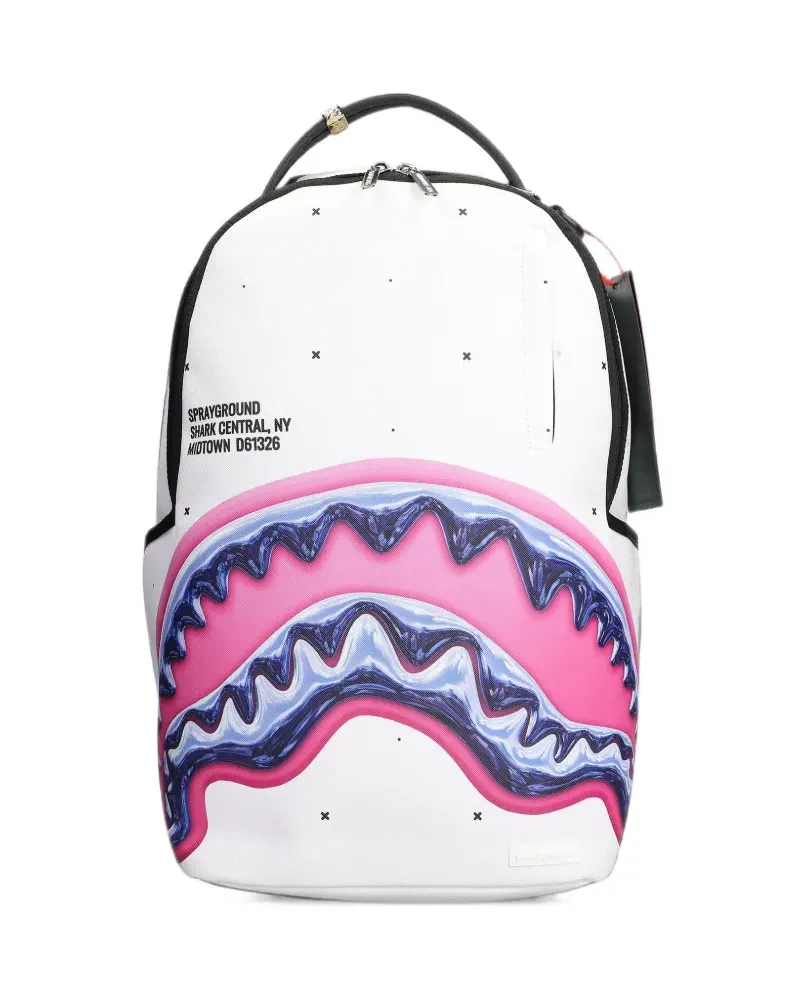 Sprayground Shark Central Rucksack - Weiß Weiß