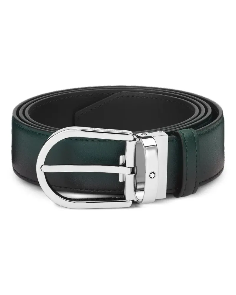 Montblanc Gürtel mit Hufeisen - Grün Grün