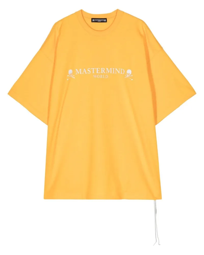 Mastermind World T-Shirt mit Logo-Print - Gelb Gelb