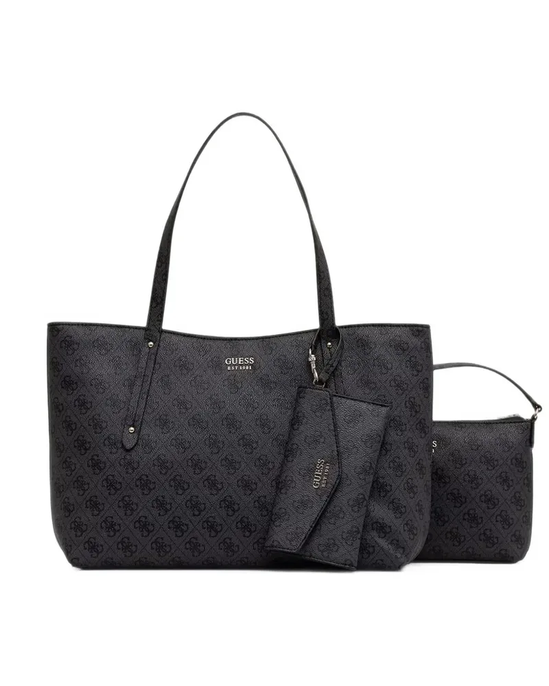 Guess Brenton monogram-print tote bag - Grau Grau