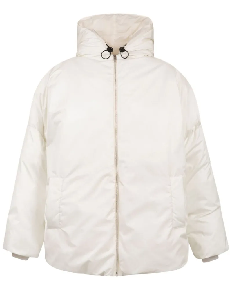 Bally Kapuzenjacke mit Reißverschluss - Weiß Weiß