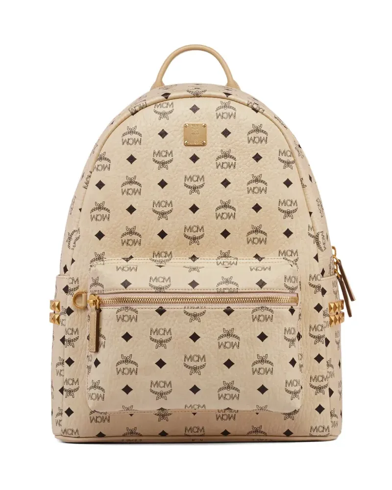 MCM Stark Rucksack mit Nieten - Nude Nude