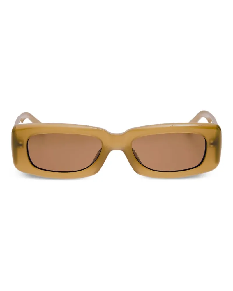ATTICO Eckige Mini Marfa Sonnenbrille - Nude Nude