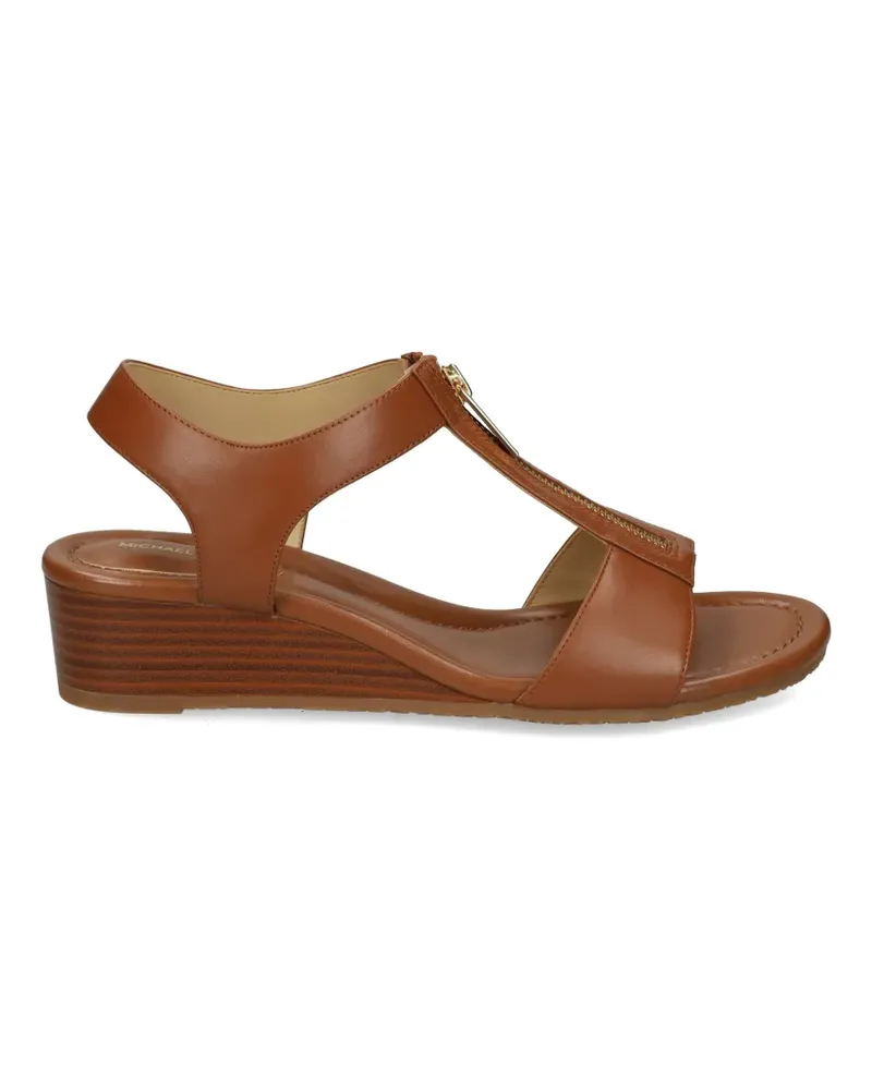 Michael Kors Berkley zip leather sandals - Braun Braun