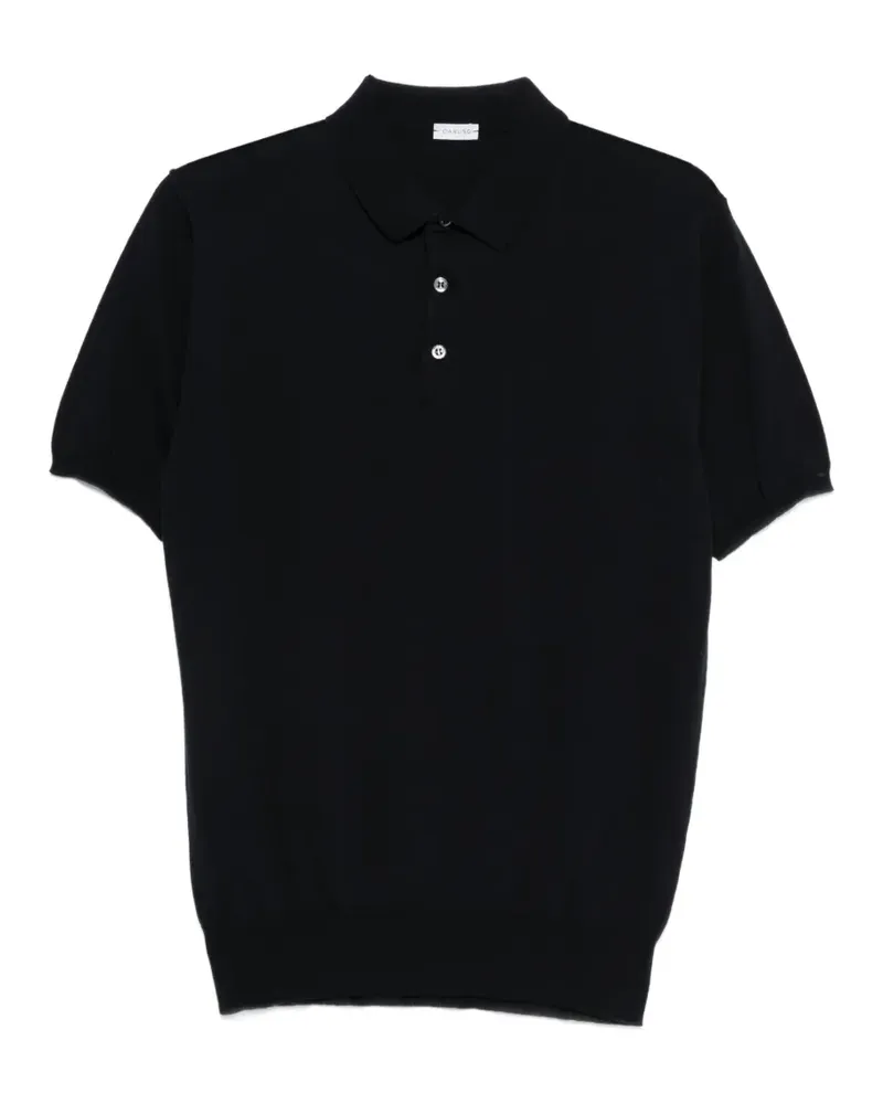 Caruso Klassisches Poloshirt - Blau Blau