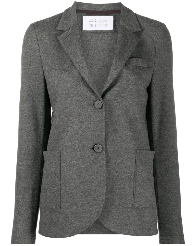 Harris Wharf London Texturierter Blazer Grau