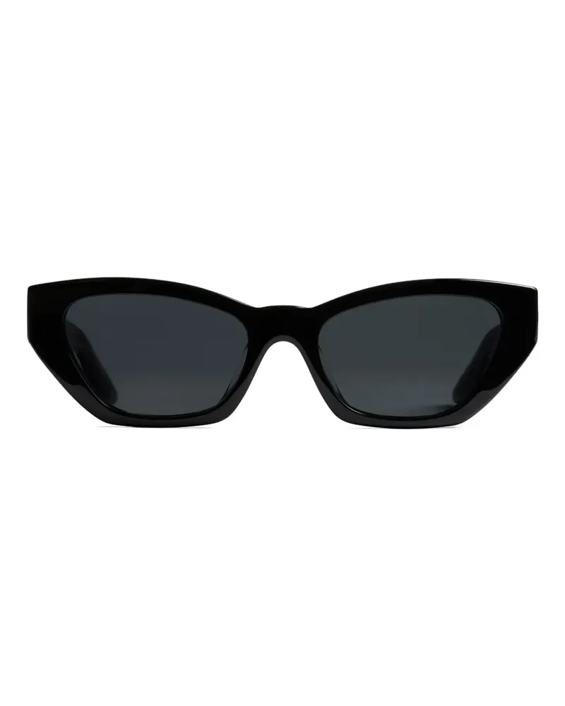 KHAITE Gestreifte Cat-Eye-Sonnenbrille - Schwarz Schwarz