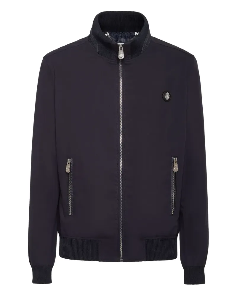 Billionaire Jacke mit Logo-Patch - Blau Blau