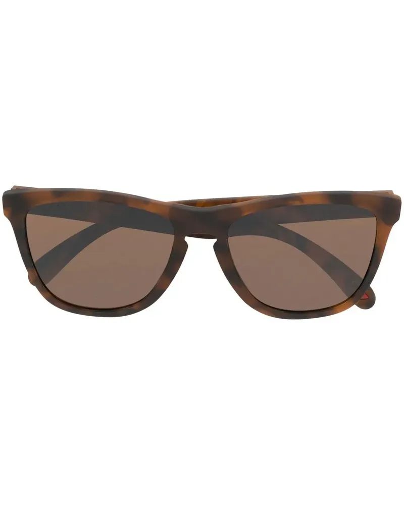 Oakley Eckige Sonnenbrille in Schildpattoptik - Braun Braun
