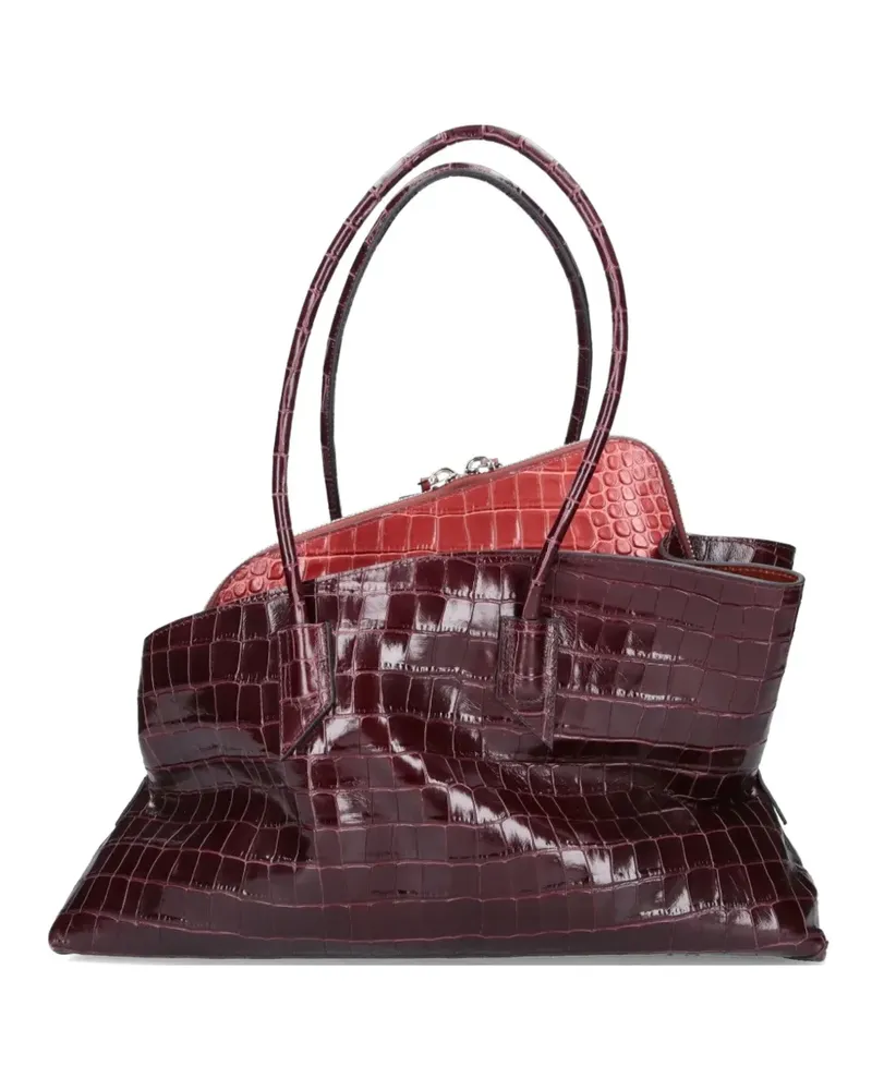 ATTICO medium La Passeggiata tote bag - Rot Rot