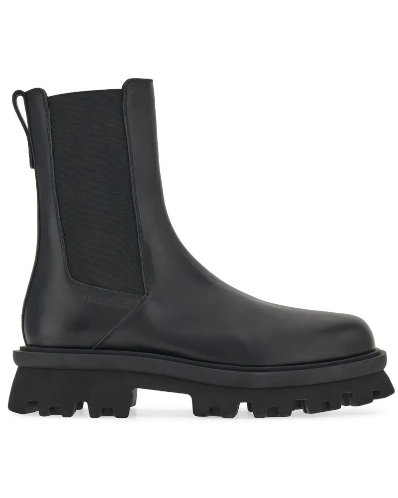 Ferragamo Chelsea-Boots mit dicker Sohle - Schwarz Schwarz