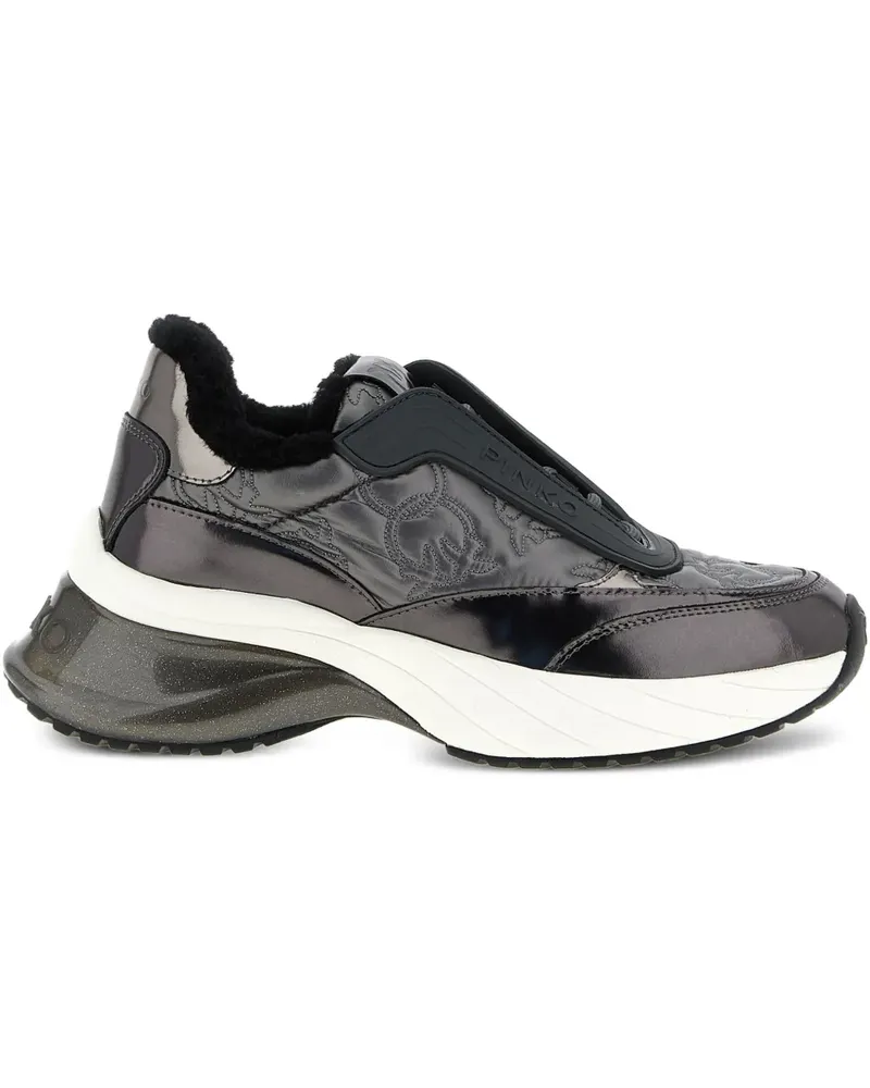 Pinko Gesteppte Ariel 19 Sneakers mit Logo - Grau Grau