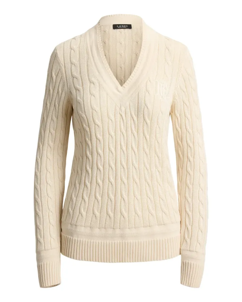 Ralph Lauren Pullover mit V-Ausschnitt - Nude Nude