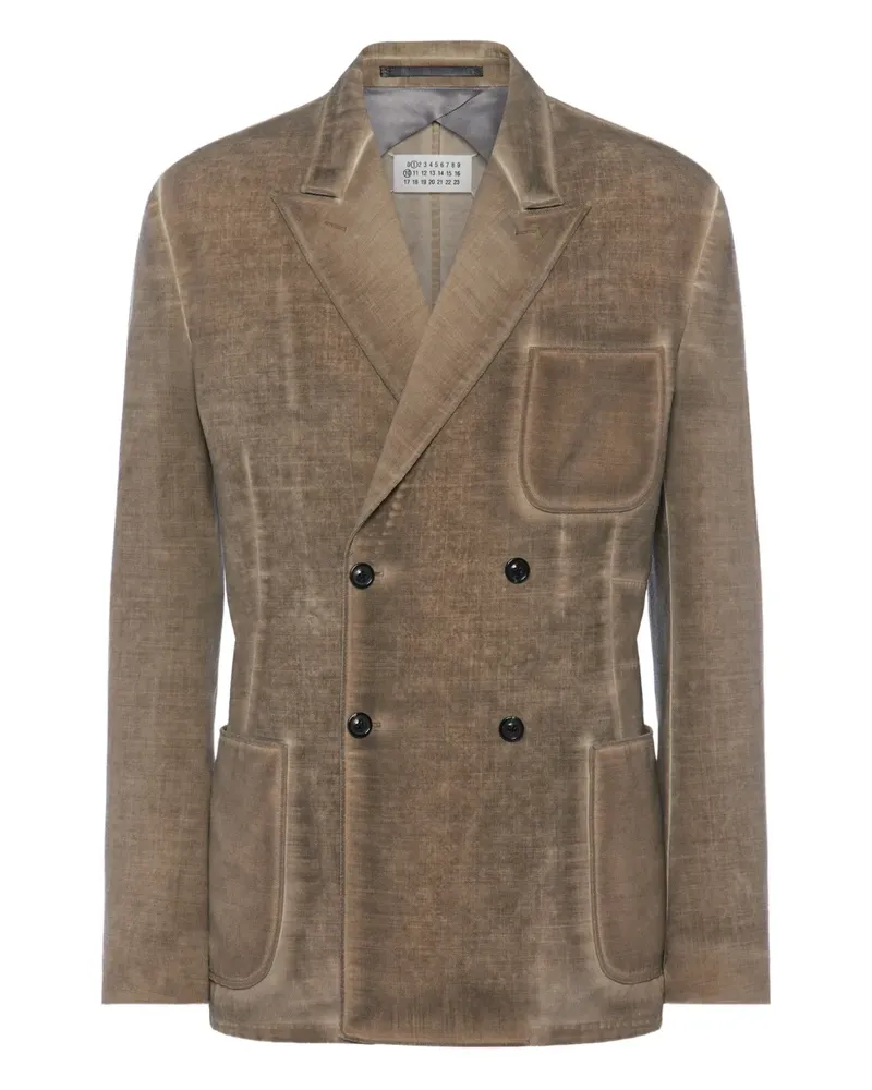 Maison Margiela Doppelreihiges Sakko - Braun Braun