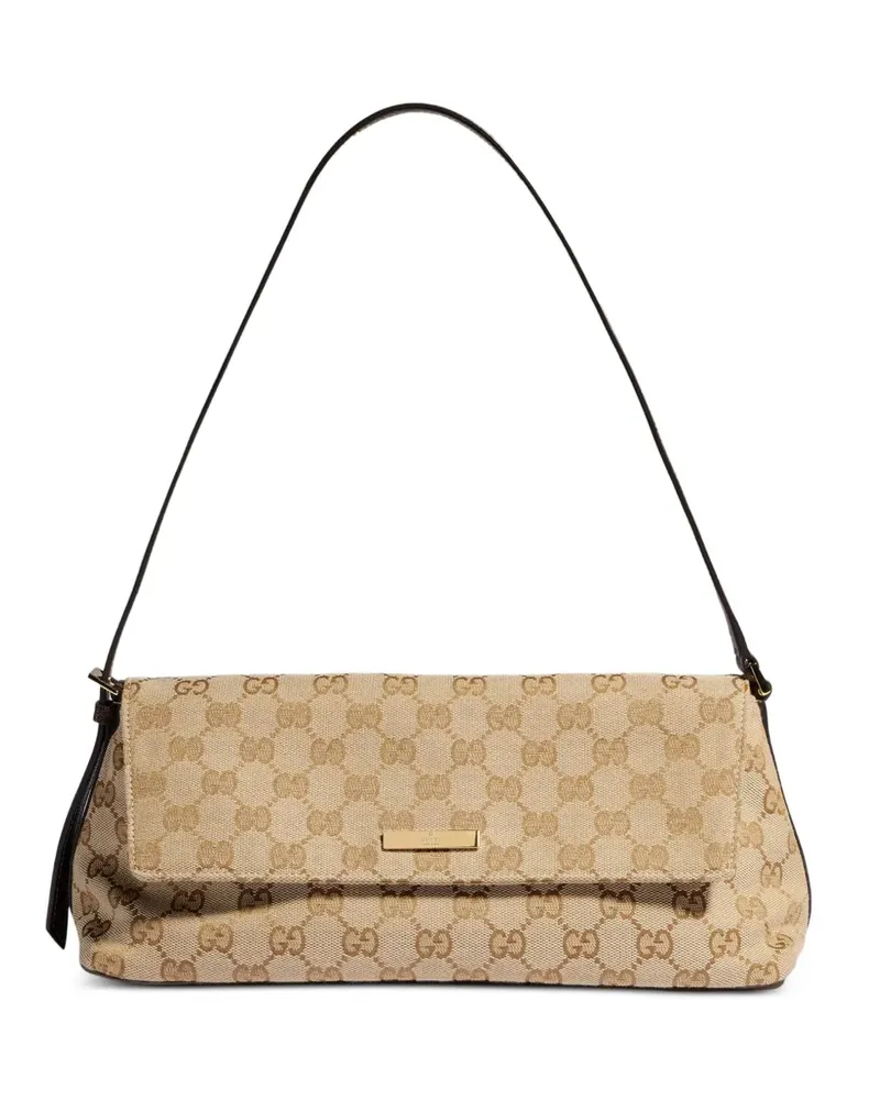 Gucci Mittelgroße Madison Schultertasche aus GG Canvas - Nude Nude