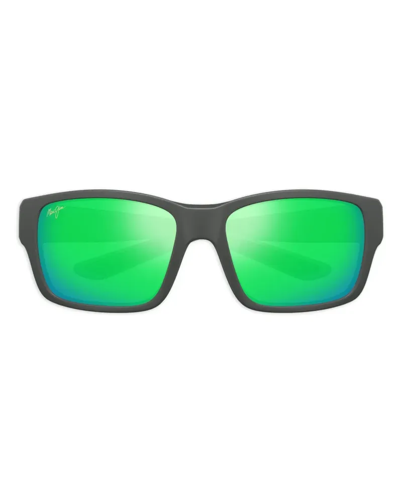 Maui Jim Mangroves Sonnenbrille mit eckigem Gestell - Grau Grau