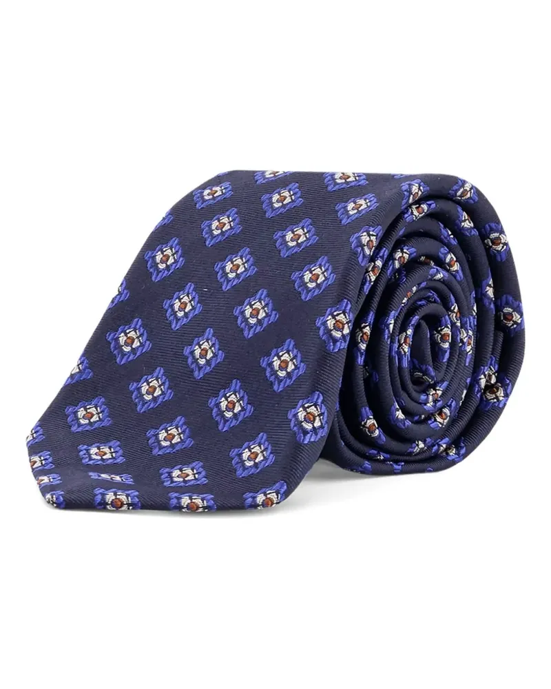 Kiton silk tie - Blau Blau
