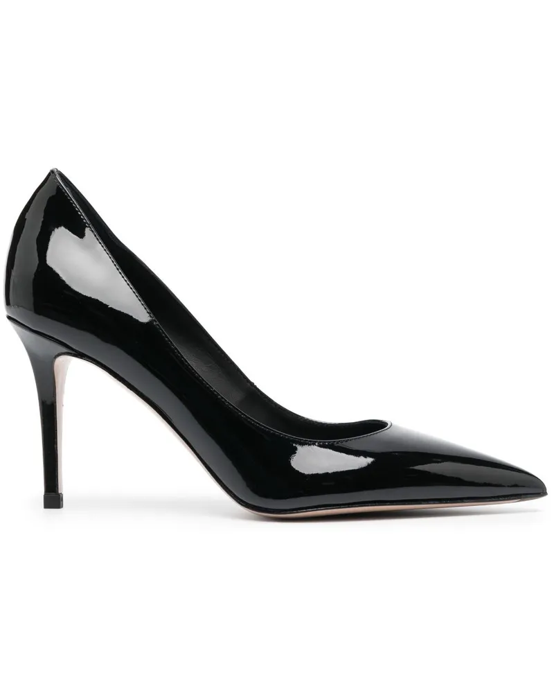 Le Silla Eva Pumps aus Lackleder 80mm - Schwarz Schwarz