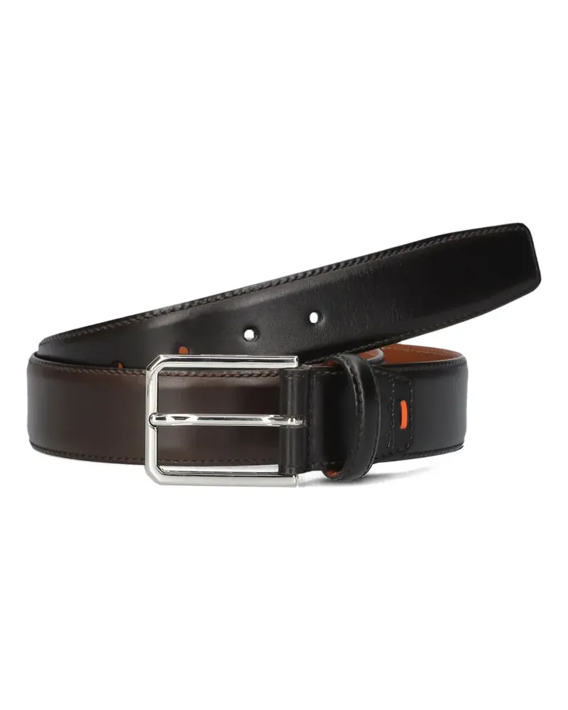 Santoni reversible leather belt - Braun Braun
