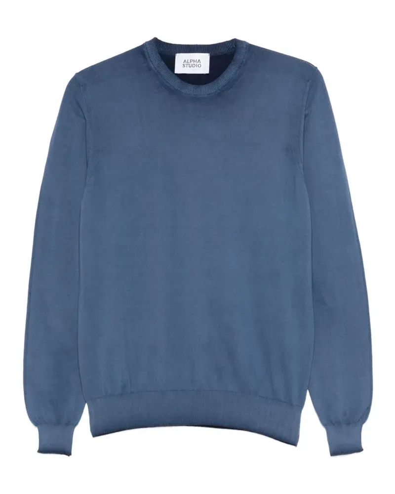 Alpha Studio crewneck knitwear - Blau Blau