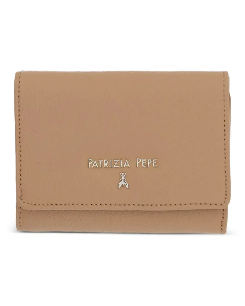 Patrizia Pepe Portemonnaie mit Logo-Schild - Nude Nude