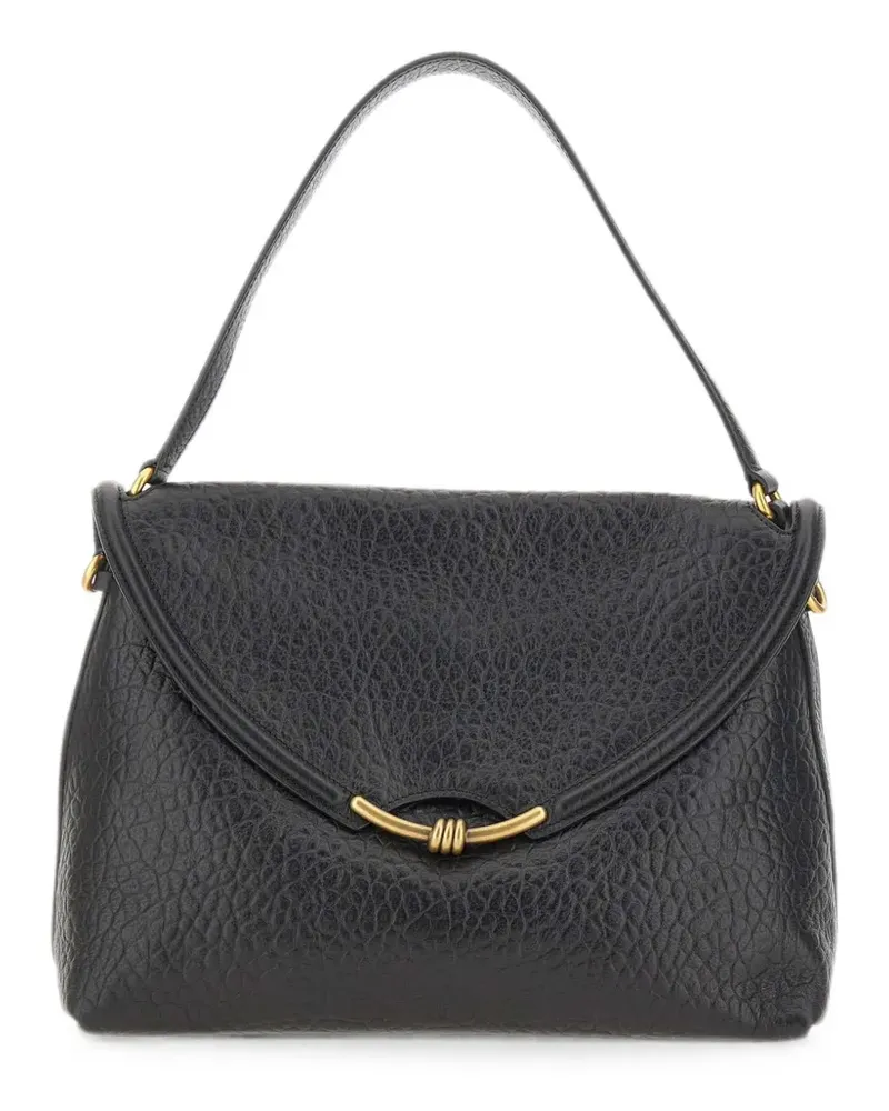Gianni Chiarini Bea grain leather shoulder bag - Schwarz Schwarz