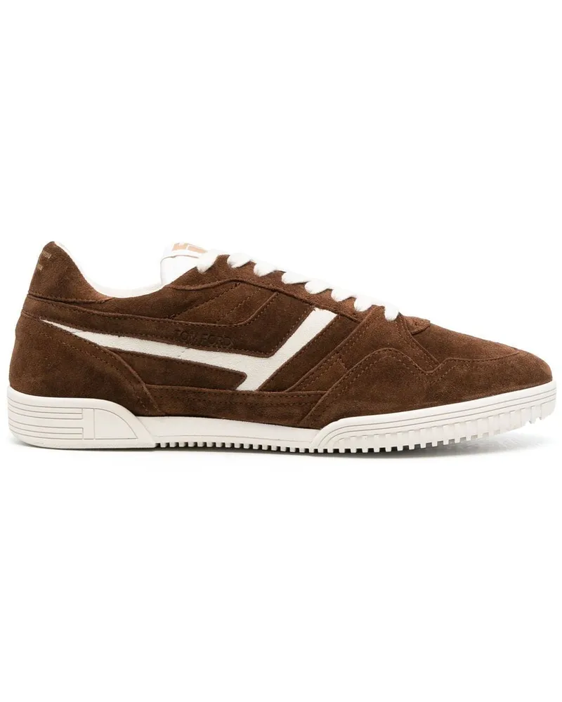 Tom Ford Sneakers aus Wildleder Braun