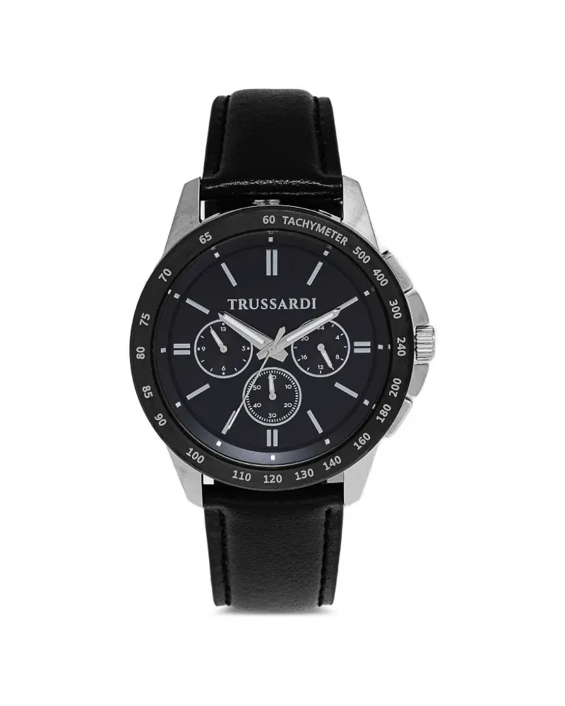 Trussardi Tachymeter 44mm watch - Schwarz Schwarz