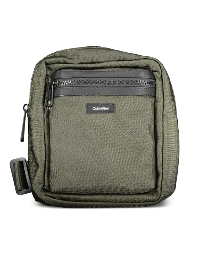 Calvin Klein logo-patch messenger bag - Grün Grün