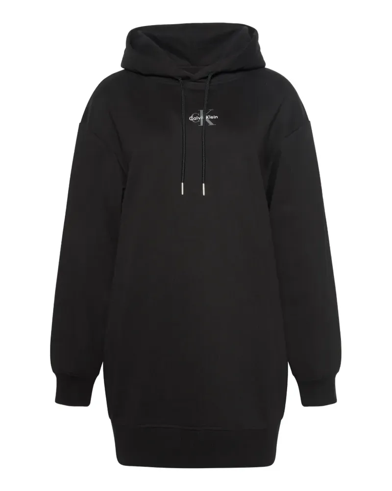 Calvin Klein logo hoodie dress - Schwarz Schwarz