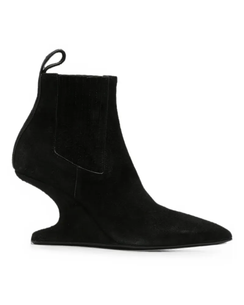 Rick Owens sculptural-wedge ankle boots - Schwarz Schwarz