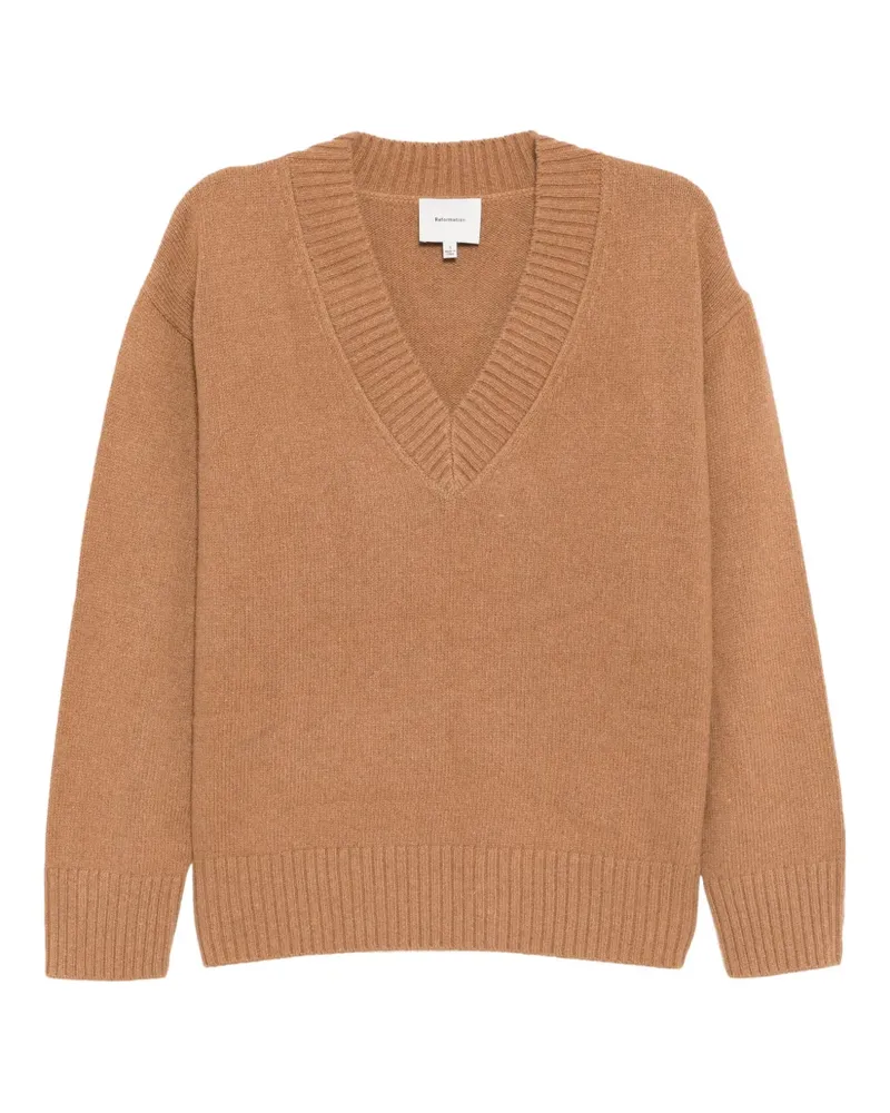 Reformation Jadey Pullover - Braun Braun
