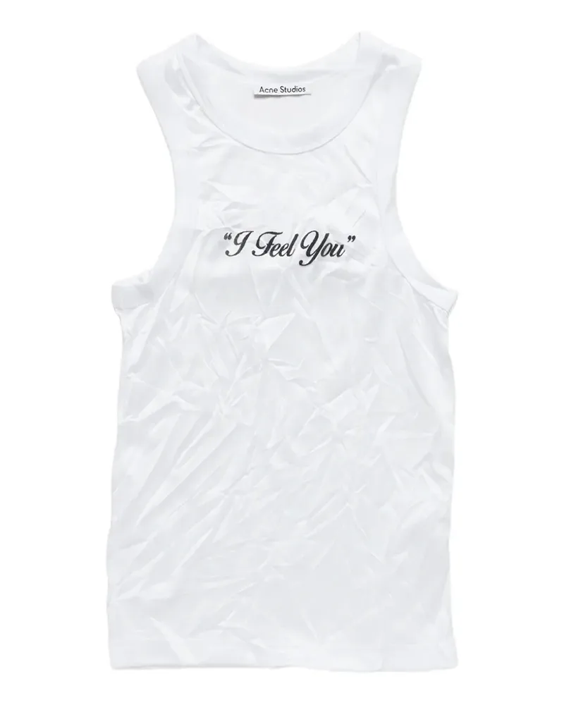 Acne Studios print tank top - Weiß Weiß