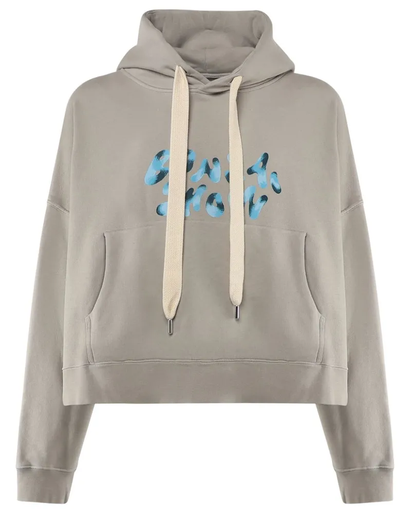 BONSAI Hoodie mit Logo-Print - Nude Nude