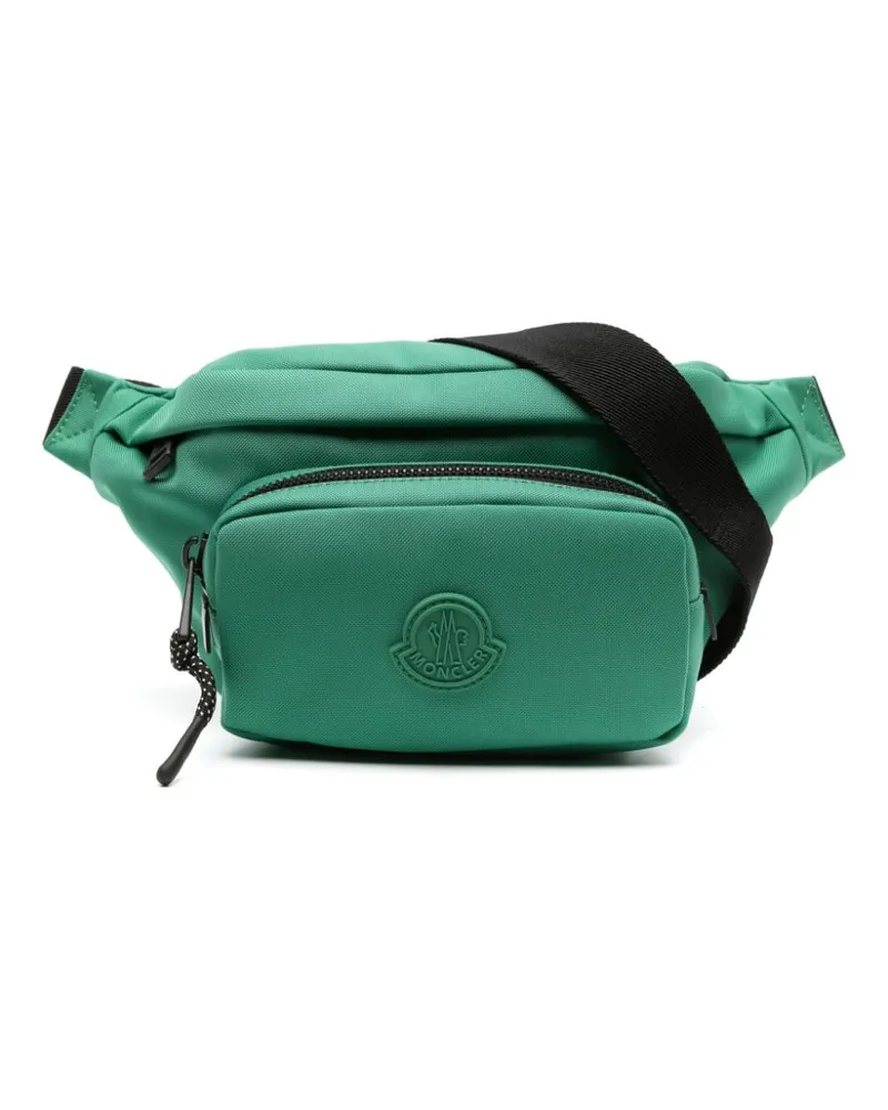 Moncler Gürteltasche mit Logo-Patch - Grün Grün