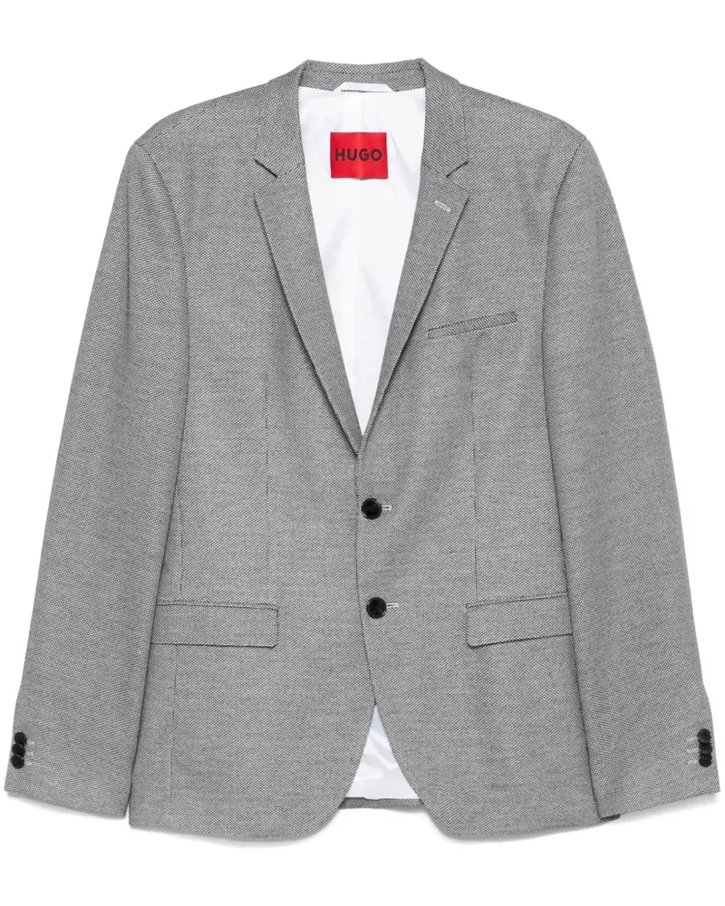 HUGO BOSS Sakko mit Jacquardmuster - Schwarz Schwarz