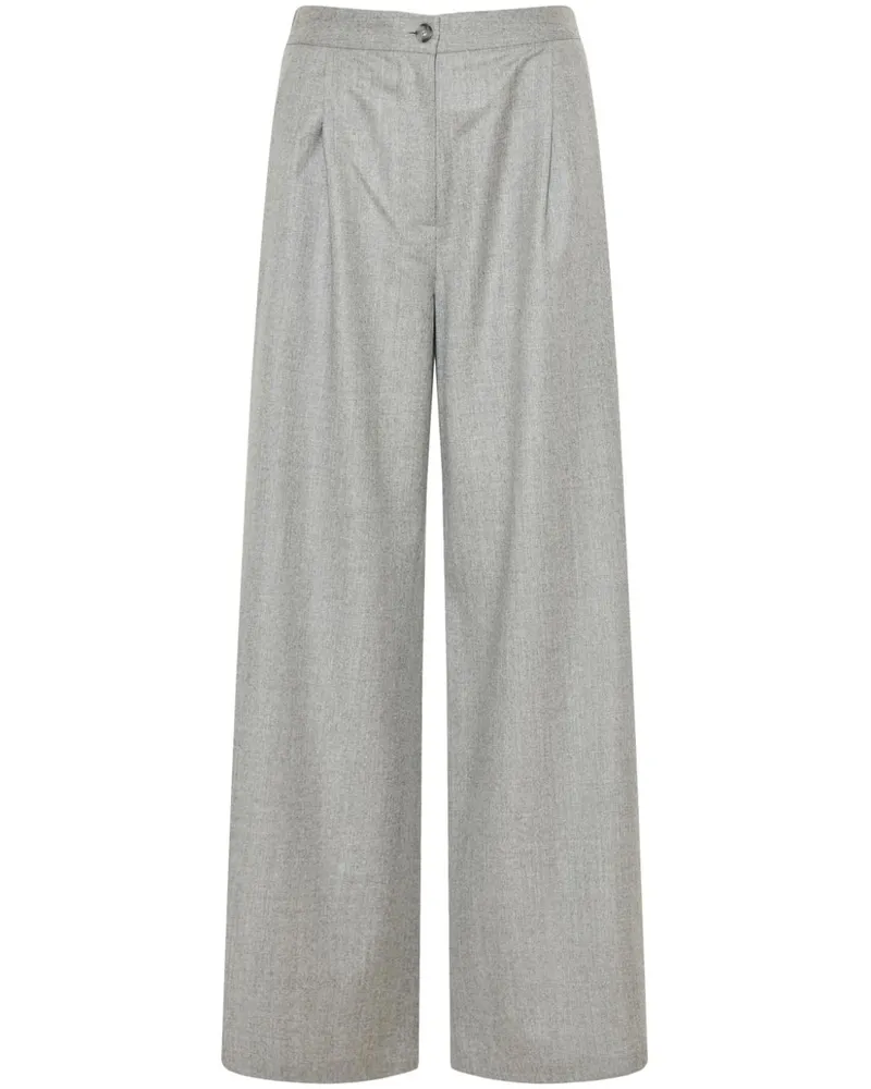 BARBA Hose mit geradem Bein - Grau Grau