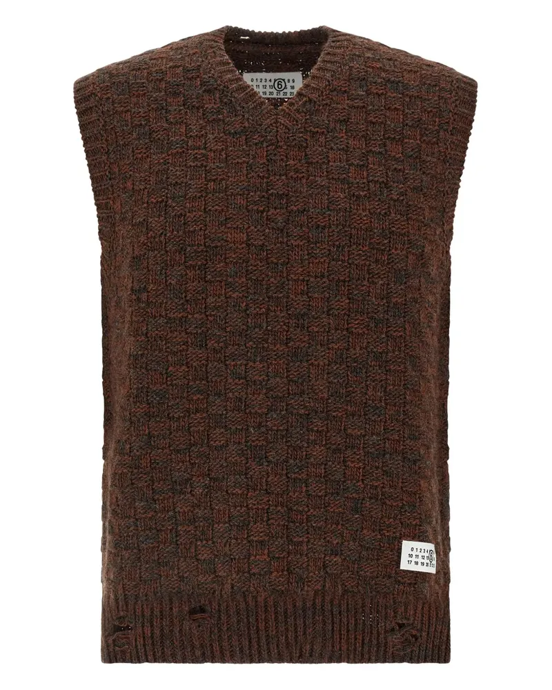 Maison Margiela Ärmelloser Pullover - Braun Braun