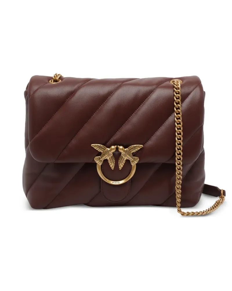 Pinko Love Puff Schultertasche - Braun Braun