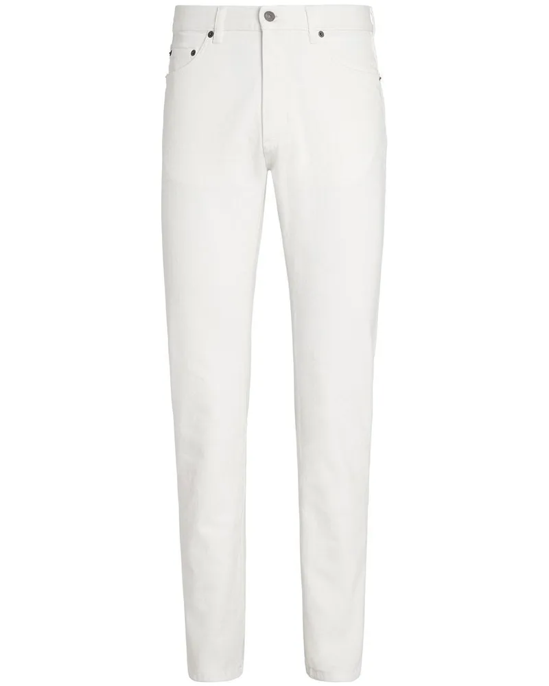 Ermenegildo Zegna Roccia Slim-Fit-Jeans - Weiß Weiß